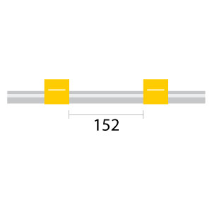 PVC Pump Tube 2tag 1.42mm ID Yellow/Yellow (PKT 12)