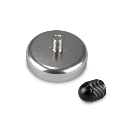 Magnet and Knurled M8 Nut